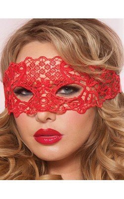 Masque Crochet Rouge...